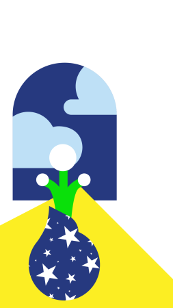 Android wallpaper - Flower pot