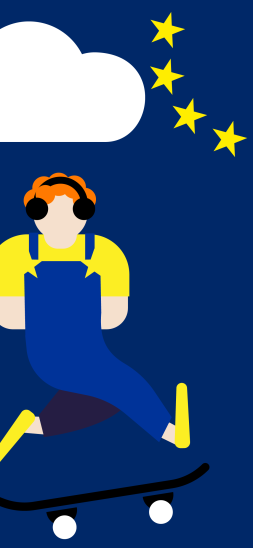 iOS wallpaper - Skater with Red Hair